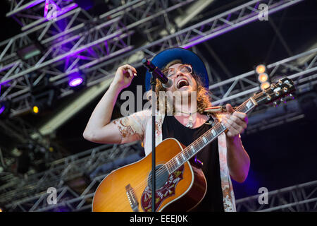 NOS lebendig (Optimus Alive) Festival 2014 - Tag 2 mit: Allen Stein wo: Lissabon, Portugal bei: 11. Juli 2014 Stockfoto