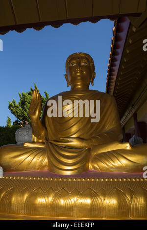 Die Lehre Buddhas Dharma, Hsi Lai Tempel, Stadt der Hacienda Heights, Los Angeles County, Kalifornien Stockfoto