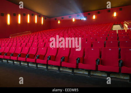 Blick auf einem leeren Kino Stockfoto