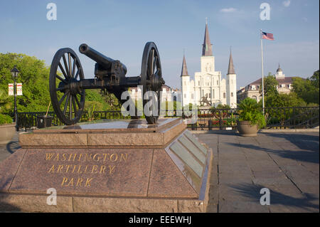 Washington-Artillerie-Park, New Orleans, Louisiana Stockfoto