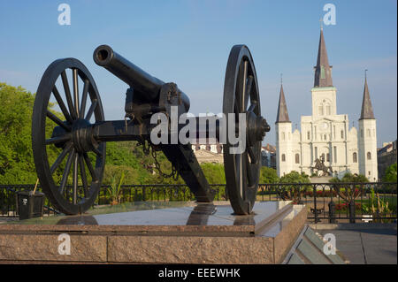 Washington-Artillerie-Park, New Orleans, Louisiana Stockfoto