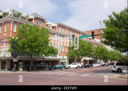 Straße, Thomasville, Georgia Stockfoto