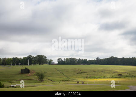 Andersonville National Historic Site beherbergt das ehemalige Camp Sumter konföderierten Kriegsgefangenenlager wo 45.000 Union Gefangenen 6. Mai 2013 Andersonville, Georgia ausgetragen wurden. Stockfoto