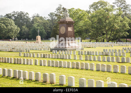 Andersonville National Historic Site Friedhof 6. Mai 2013 in Andersonville, Georgia. Stockfoto