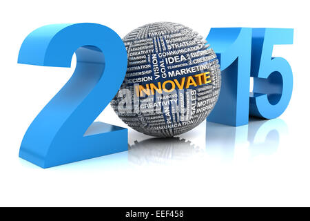 2015 Business Innovation, 3d render Stockfoto