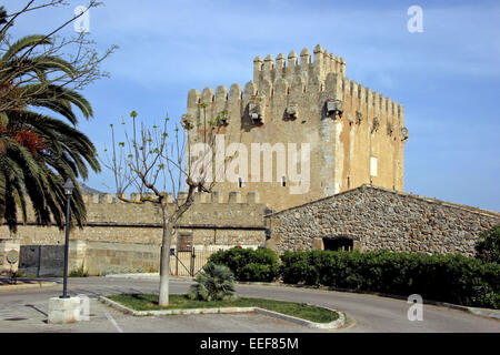 Spanien Insel Mallorca Torre de Canyamel Canamel Turm Wehrturm 14, Cabinette Europa Espana Balearen Baleareninsel Mittelmeeri Stockfoto