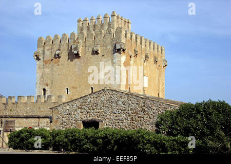 Spanien Insel Mallorca Torre de Canyamel Canamel Turm Wehrturm 14, Cabinette Europa Espana Balearen Baleareninsel Mittelmeeri Stockfoto