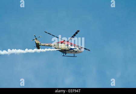 Sarang (Pfau) - indische Luftwaffe Kunstflug-Team Stockfoto