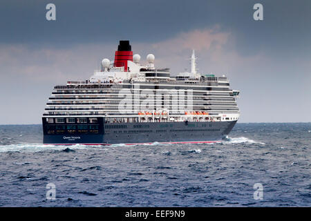 Cunards Queen Victoria auf ihr Weihnachten Kreuzfahrt rund um die Kanarischen Inseln Stockfoto