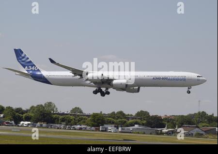 Airbus A 340-Verkehrsflugzeug Stockfoto