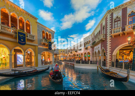 Grand Canal Shoppes im Venetian Resort Hotel and Casino, Las Vegas, Nevada, USA Stockfoto