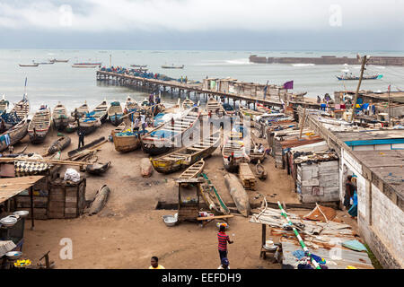 Jamestown Fischerdorf, Accra, Ghana, Afrika Stockfoto