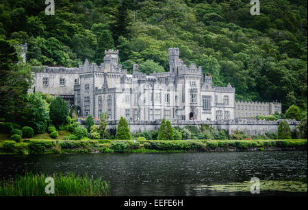 Irland Kylemore Abbey Stockfoto