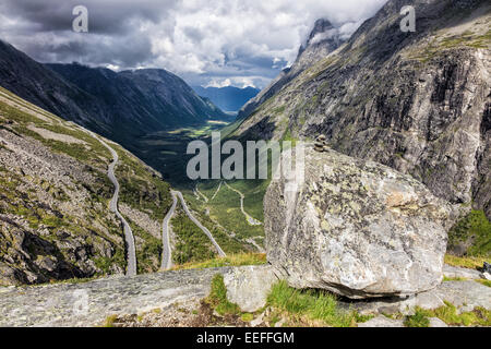 Trollstigen in Norwegen Stockfoto