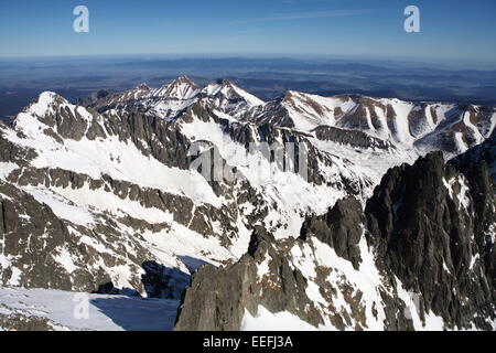 Blick vom Lomnicky Stit, hohe Tatra, Slowakei Stockfoto