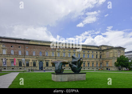 Alte Pinakothek in München, Bayern, Deutschland, Europa, Alte Pinakothek, erbaut 1826 bis 1836 von L. von Klenze, München, Bayern, Stockfoto