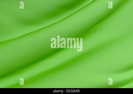 3D-Rendering des Hintergrunds des grüner Seide Stockfoto