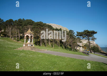 Llandudno Promenade, Queen Victoria Memorial Park, Great Orme, Stockfoto