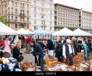 Samstag Flohmarkt Teil ruhiges, Wien, Österreich Stockfoto