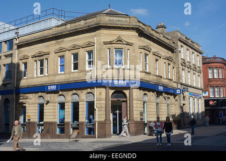Royal Bank of Scotland Branch in Preston. Stockfoto