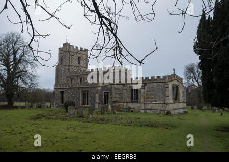 Ein Blick auf St. Mary die Jungfrau Kirche in Drayton Beauchamp England Stockfoto