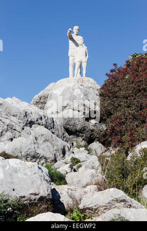 El Mirador del Guarda Forestal, El Burgo, Sierra de Las Nieves, Malaga, Spanien. Stockfoto