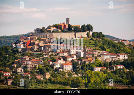 Die Stadt Motovun - Istrien - Kroatien Stockfoto