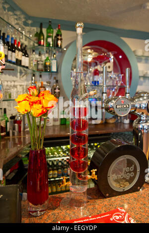 Roten Indigo indisches Restaurant, Hay-on-Wye, Powys, Wales, UK Stockfoto