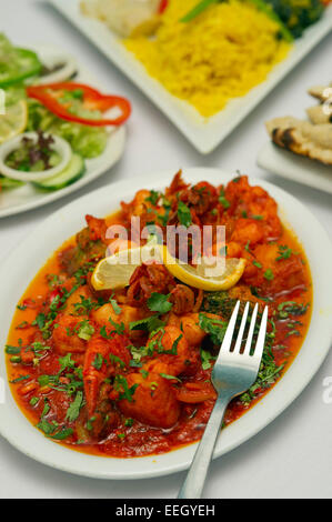 Roten Indigo indisches Restaurant, Hay-on-Wye, Powys, Wales, UK Stockfoto