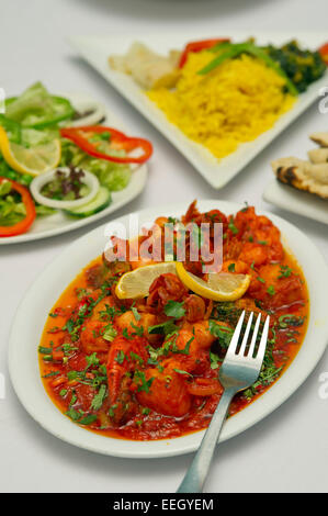 Roten Indigo indisches Restaurant, Hay-on-Wye, Powys, Wales, UK Stockfoto