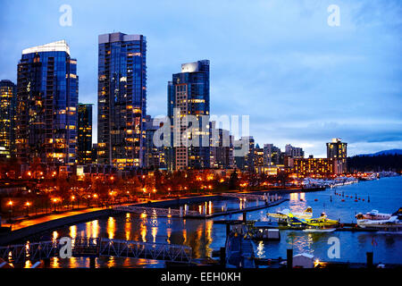 Coal Harbour Vancouver Waterfront British Columbia Kanada Stockfoto