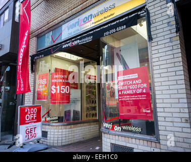 Verizon Wireless Handy speichern in Chelsea in New York auf Samstag, 17. Januar 2015 (© Richard B. Levine) Stockfoto