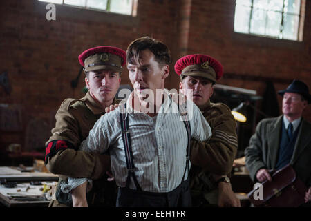 Das Spiel ist ein 2014 historischen Thriller Film über britischer Mathematiker, Logiker, Kryptoanalytiker und wegweisende Informatiker Alan Turing. Turing war eine Schlüsselfigur beim knacken Nazi-Deutschlands Marine Enigma-Code, der die Alliierten geholfen gewinnen den zweiten Weltkrieg, nur um später wegen seiner Homosexualität strafrechtlich verfolgt werden. Der Film Sterne Benedict Cumberbatch als Turing und ist unter der Regie von Morten Tyldum. Stockfoto