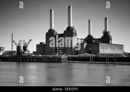 Battersea Power Station Langzeitbelichtung Stockfoto