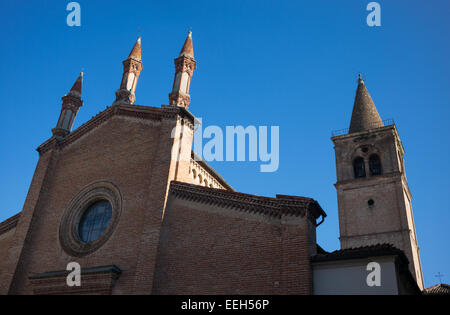 Busseto, die Pfarrkirche im Zentrum Landes Stockfoto