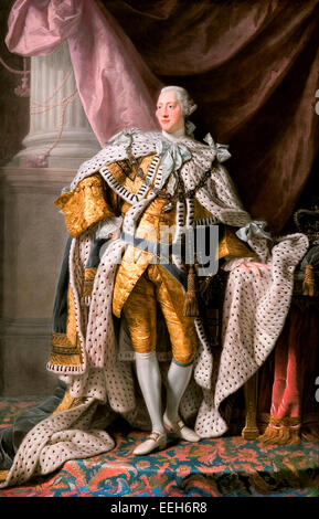 König George III in Krönung Roben, ca. 1765 Allan Ramsay Stockfoto