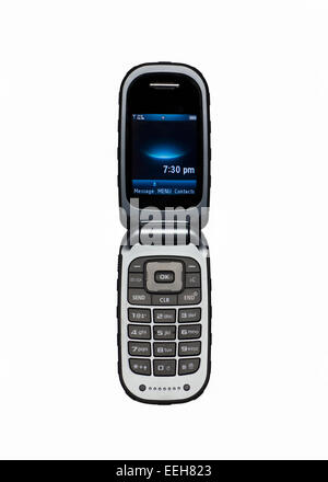 Altes Flip Open Style Smartphone, Markenlogo Entfernt Stockfoto