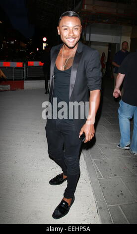 Prominente besuchen die "Haltung Hot 100 Party" in Paramount Featuring: Marcus Collins wo: London, Vereinigtes Königreich bei: 17. Juli 2014 Stockfoto