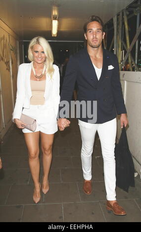 Prominente besuchen die "Haltung Hot 100 Party" in Paramount Featuring: Danielle Armstrong, James Locke wo: London, Vereinigtes Königreich bei: 17. Juli 2014 Stockfoto