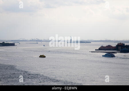 Upper New York Bay und die Stadt, New York, Usa, Amerika Stockfoto