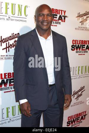 2014 ESPY Awards After Show Dinner Party im Palm Restaurant - Ankünfte mit statt: Evander Holyfield wo: Los Angeles, California, Vereinigte Staaten von Amerika bei: 16. Juli 2014 Stockfoto