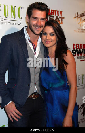 2014 ESPY Awards After Show Dinner Party im Palm Restaurant - Ankünfte mit statt: Grant Turnbull, Nadia Bjorlin wo: Los Angeles, California, Vereinigte Staaten von Amerika bei: 16. Juli 2014 Stockfoto