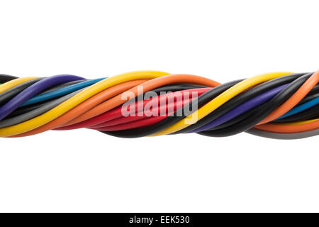 isolierte Drähte Stockfoto