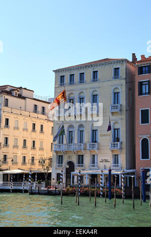 Palazzo Badoer Tiepolo (Westin Hotel Europa & Regina), Palast aus dem 16. Jahrhundert. Stockfoto