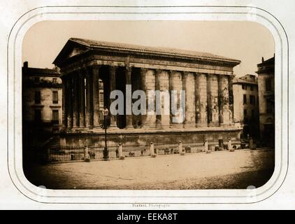 Maison Carrée, Nimes, 1853, von André Adolphe Eugène Disdéri Stockfoto