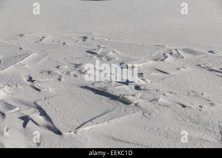 Eis und Schnee am Lake Ontario im winter Stockfoto