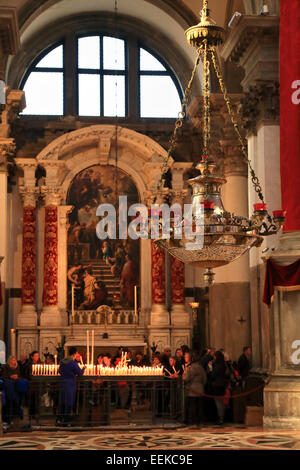 La Festa della Madonna della Salute, Basilica di Santa Maria della Salute Stockfoto