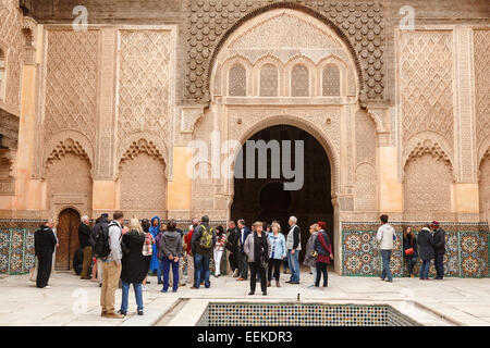 Ben Youssef Medersa. Marrakesch. Marokko. Nordafrika. Afrika Stockfoto