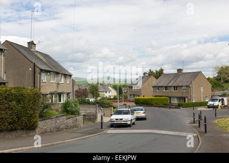 Garth Stirn, einer der die Zufahrtswege zu der Hallgarth Siedlung am nordwestlichen Rand von Kendal, Cumbria. Stockfoto