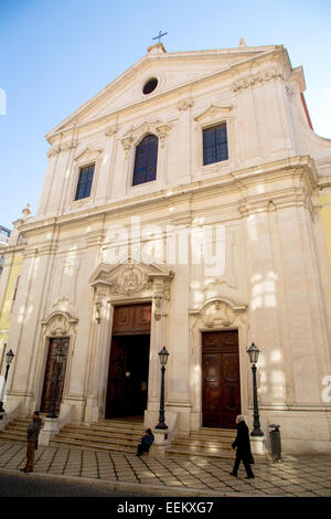 Lissabon, PORTUGAL - 11. Januar 2015: das äußere der Igreja de Nossa Senhora da Encarnacao am 11. Januar 2015 Lissabon, Stockfoto